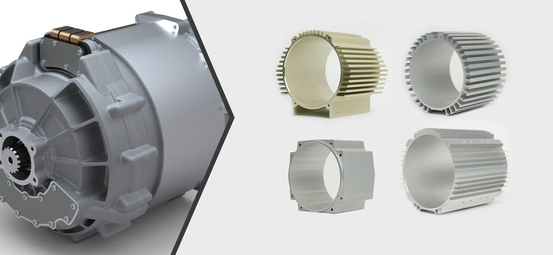 Diameter dalam rumah motor aluminium 76-150